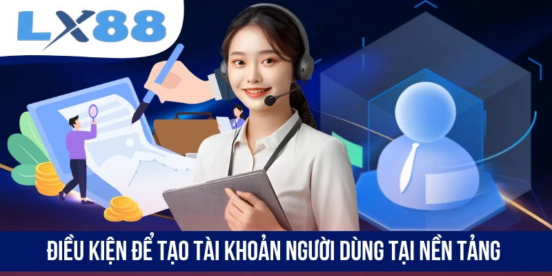 Điều kiện để tạo tài khoản người dùng tại nền tảng