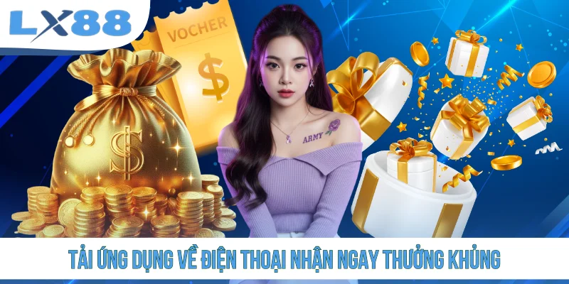 Tải ứng dụng về điện thoại nhận ngay thưởng khủng